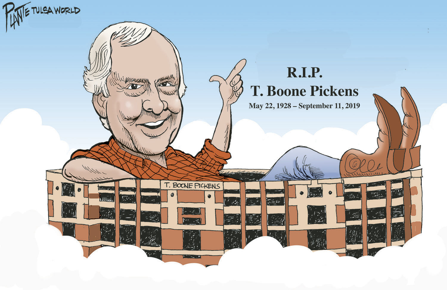 Bruce Plante Cartoon: R.I.P. T. Boone Pickens